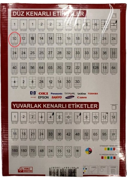 ST-2010 (99,06 *57 Mm) Lazer Etiket 100 Adet