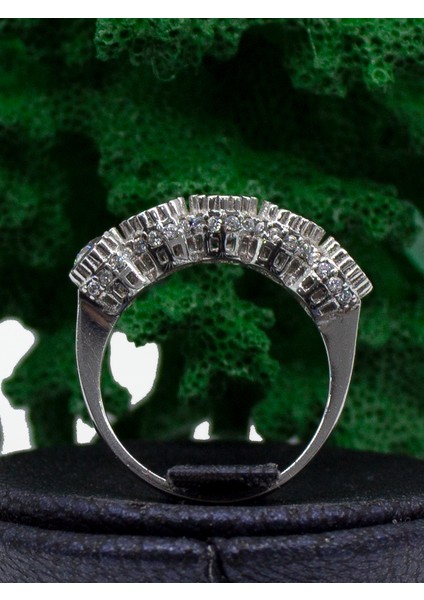 Swarovski Taşlı 925 Ayar Gümüş Beştaş Yüzük fırsatları