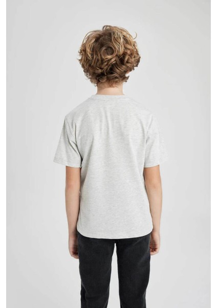 Erkek Çocuk T-Shirt Açık Gri K1687A6/GR400 fırsatları