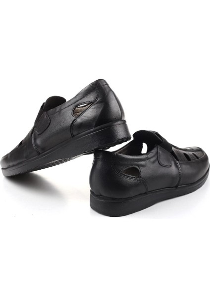 3901 Ortopedik Hakiki Deri Erkek Sandalet Ayakkabı indirimleri