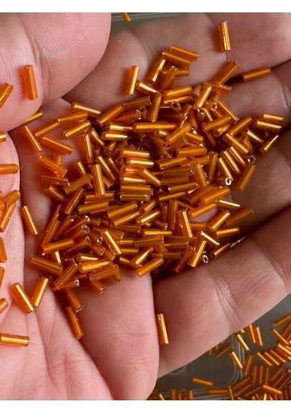 1 Kalite Kristal Boru Boncuk Oya Yazma Boncuğu 50 gr
