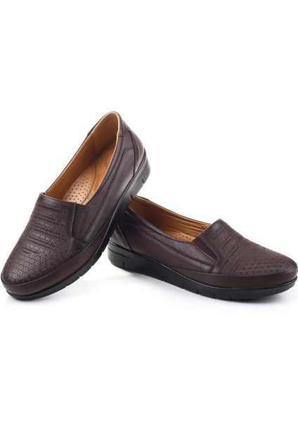 3769 Kadın Ortopedik Taban Deri Ayakkabı modelleri