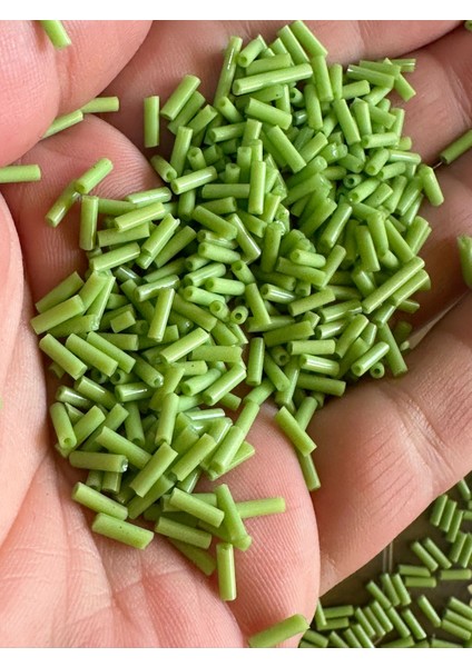 1 Kalite Kristal Boru Boncuk Oya Yazma Boncuğu 50 gr