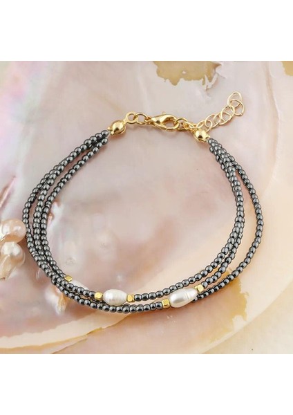 Inci/hematit Altın Kaplamalı Bileklik Zarif Zerafet Güzellik Anksiyete Huzursuz Bacak Sendromu fiyatları