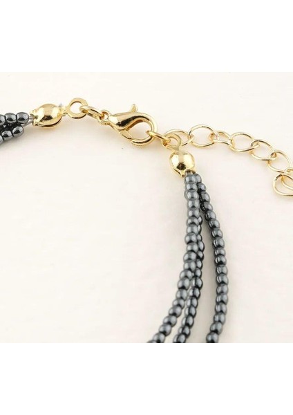 Inci/hematit Altın Kaplamalı Bileklik Zarif Zerafet Güzellik Anksiyete Huzursuz Bacak Sendromu fırsatları