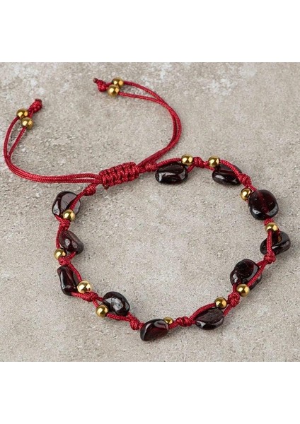 Lal Granat Garnet Bileklik Aşk Romantizm Güç Cesaret