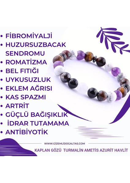 Fibromiyalji Gizemli Doğal Taş Bileklik Huzursuz Bacak Sendromu