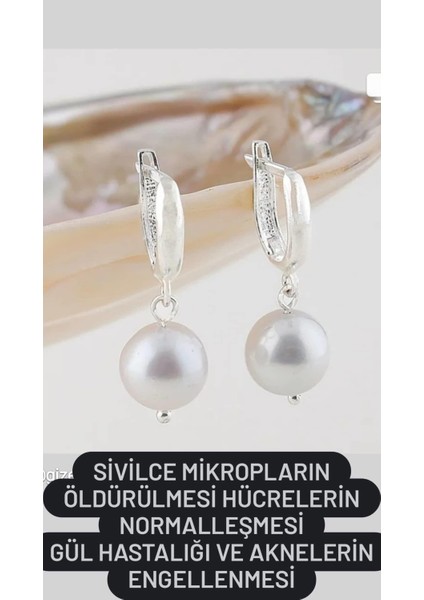 Inci Küpe (Gümüş) Güzellik Zerafet Aşk Sevgi Mutlu Yuva