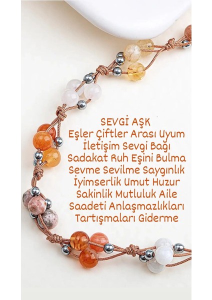 Kolye (6 Mm) Panik Atak Okb Düşük Yıldız Sevgi Aşk Para Şans Ay/güneş/pembe Kuvars/sitrin/akik/rodokrozit Taşı