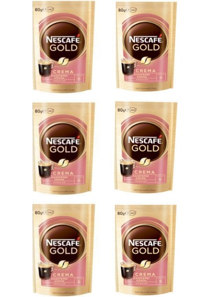 Gold Crema 80 gr Ekonomik Paket 6X80 gr