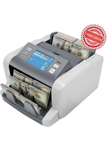 Hesaplidepom HL-P80 Karışık Para Sayma Makinesi 6 Ülke Para Birimi Tl, Usd, Euro,gbp, Chf, Rub