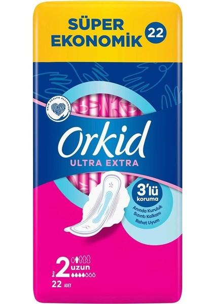 Ultra Ekstra Dörtlü Paket Uzun Hijyenik Ped 28 adet