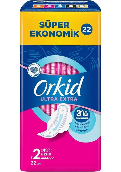 Ultra Ekstra Dörtlü Paket Uzun Hijyenik Ped 28 adet
