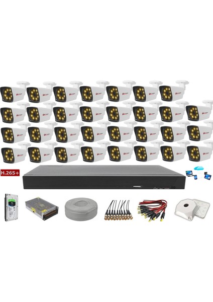 31'li 5mp Sony LENSLİ+H265 Kayıt Cihazı Full Paket