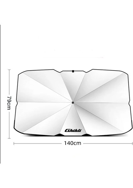 Araba Ön Cam Güneşlik Şemsiye Katlanabilir Güneşlik Şemşiye 140X80