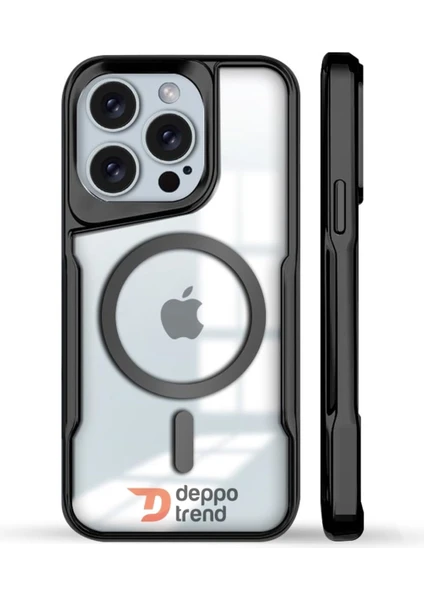 Deppo Trend iPhone 15 Pro Uyumlu Kılıf Mat Renkli Magsafe Kamera Çıkıntılı Slim Koruyucu Ince Silikon Kapak