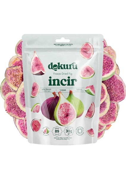 Incir Kuru Meyve Cipsi - Dondurularak Kurutulmuş Freeze Dried Çıtır Incir
