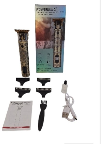 T055 Lcd Ekranlı Vücut Saç Sakal Kesme Ve Tıraş Makinesi