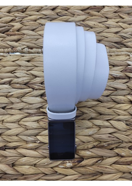 İsme Özel Otomatik Hakiki Deri Deliksiz Erkek Kemer