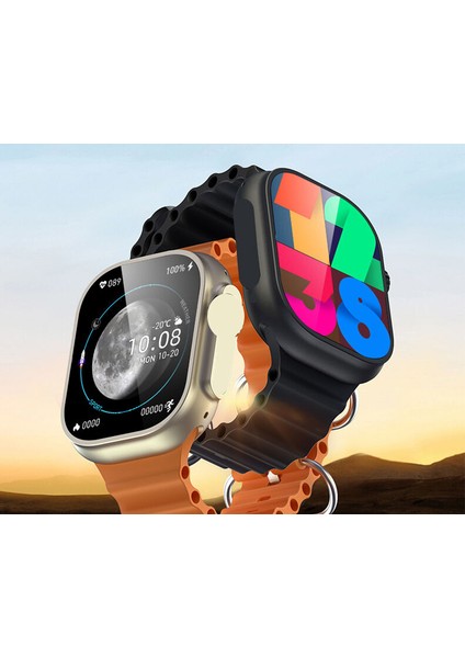 Md8 Ultra Plus Gerçek Amoled Ekran 49MM Kordon Akıllı Saat