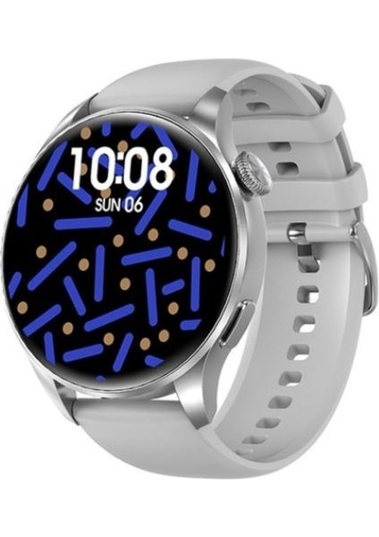 Tekno Trust Gümüş Smart Mini Kadın Akıllı Saati Yuvarlak Kadın Saati Nfc Özellikli Ios-Androin Uyumlu Ithalatçı