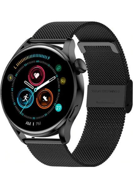 Tekno Trust Gümüş Smart Mini Kadın Akıllı Saati Yuvarlak Kadın Saati Nfc Özellikli Ios-Androin Uyumlu Ithalatçı