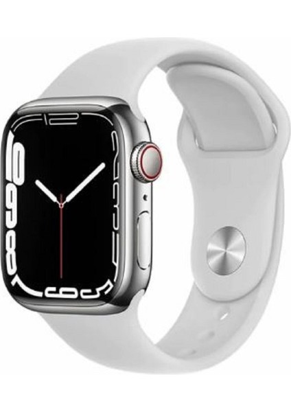 Tekno Trust 300-400 Mah Apple Uyumlu Watch 8 Mini 41 mm Akıllı Saat Kadın-Erkek Unisexs Akıllı Saat Gümüş Çok R