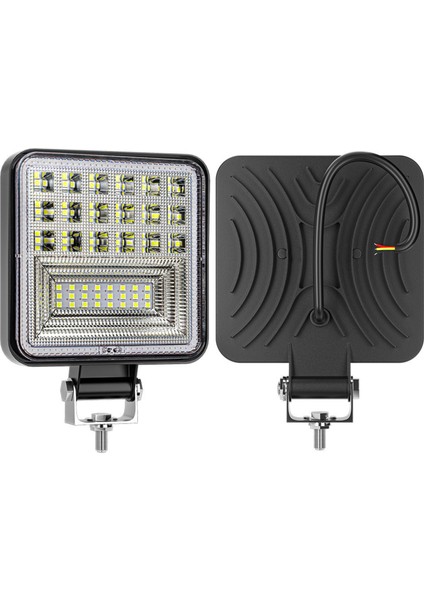 Off Road 12-24 Volt Kare Sis Farı Drl 4 Inç 126 W Oto Çalışma Lambası modelleri