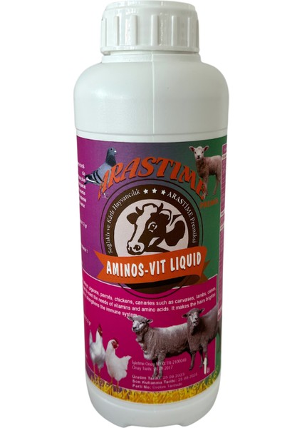 Aminos-Vıt Liquid Çiftlik Hayvanları ve Kanatlılar Için Optimal Vitamin ve Mineral Destek