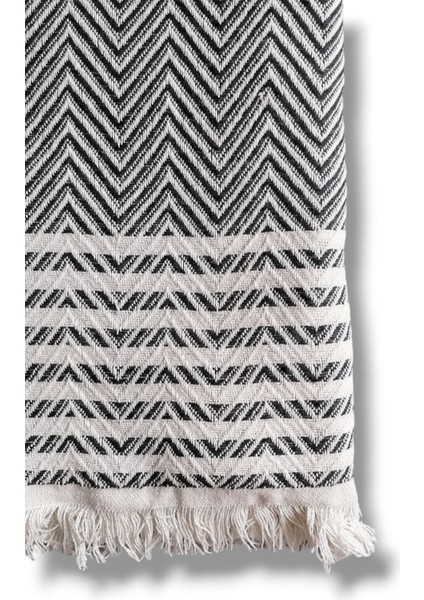 Pamuk Zigzag Desen 170X210CM Koltuk Örtüsü/koltuk Şalı/çok Amaçlı Örtü/pike