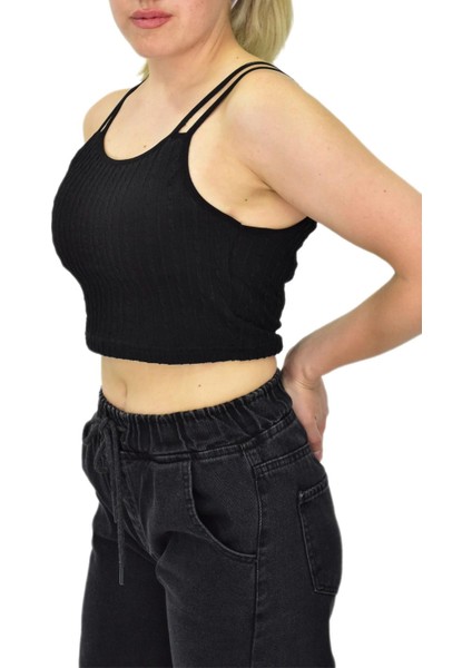 Kadın Ip Askılı Pedli Crop 8136 BGL-ST03783 modelleri