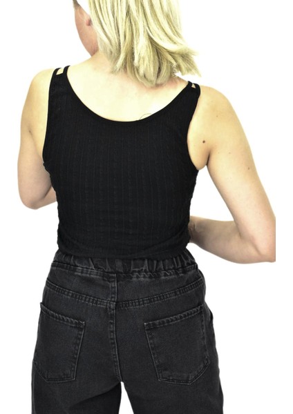 Kadın Ip Askılı Pedli Crop 8136 BGL-ST03783 fırsatları