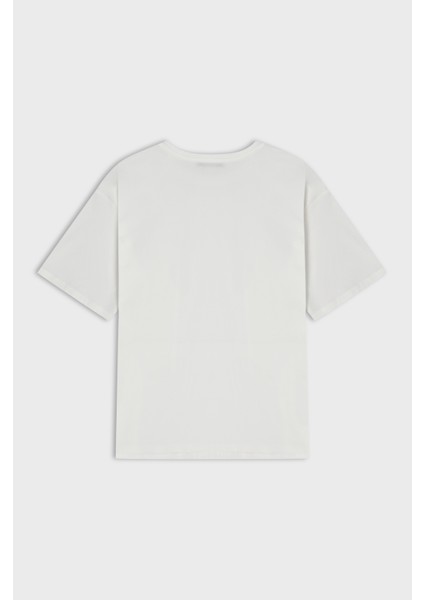 Baskılı Pamuk Oversize Unisex T-Shirt Dreamers Club Yazılı T-Shirt Boyfriend fiyatları
