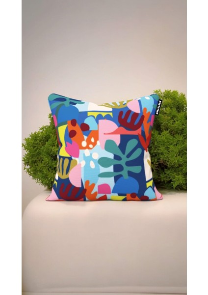 Dekoratif Kırlent Kılıfı 1 Adet Dijital Baskı Yastık Kırlent Kılıfı 43X43 cm KSK0005