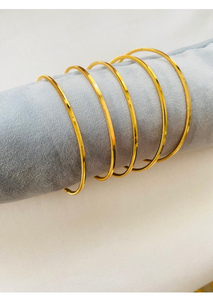 5 Li Ajda Bilezik Altın Kaplama Paslanmaz Kararmaz Kadın Bileklik Garantili 5 Adet indirimleri