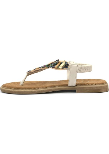 Feles Taş Detaylı Parmak Arası Kadın Sandalet fırsatları