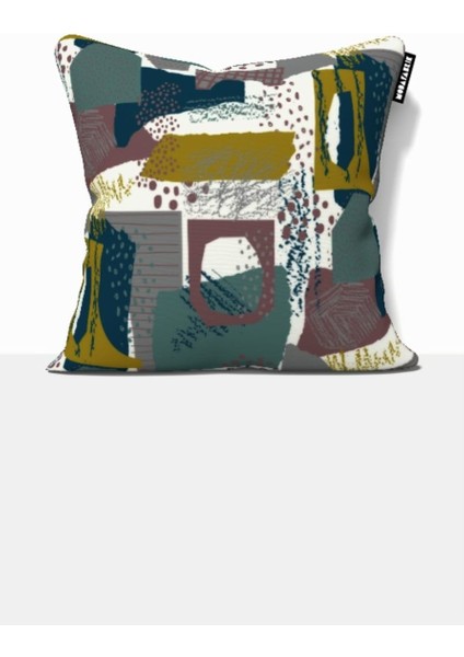 Dekoratif Kırlent Kılıfı 1 Adet Dijital Baskı Yastık Kırlent Kılıfı 43X43 cm KSK0004