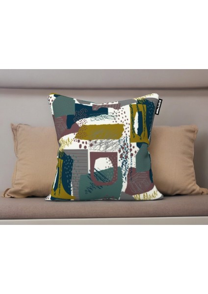 Dekoratif Kırlent Kılıfı 1 Adet Dijital Baskı Yastık Kırlent Kılıfı 43X43 cm KSK0004