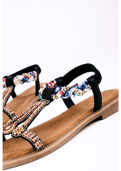 Feles Düz Taban Fular Detaylı Kadın Sandalet fırsatları