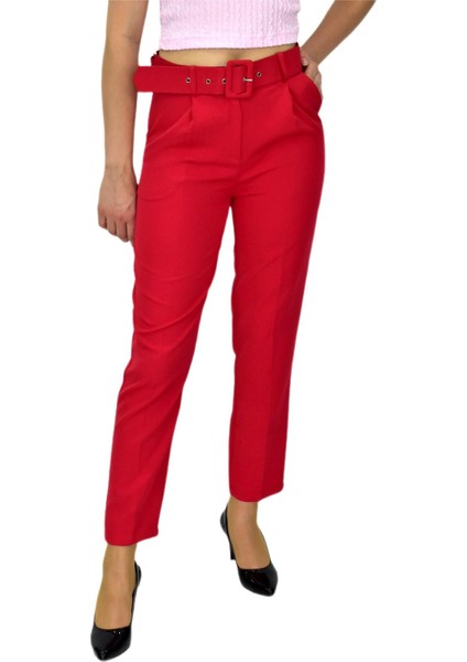 Kadın Kemerli Bilek Pantolon BGL-ST03690