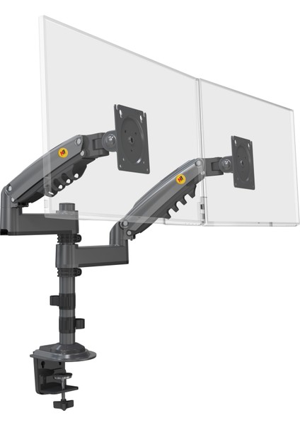 Nb H180 Çift Kol Amortisörlü Profosyonel Monitör Standı