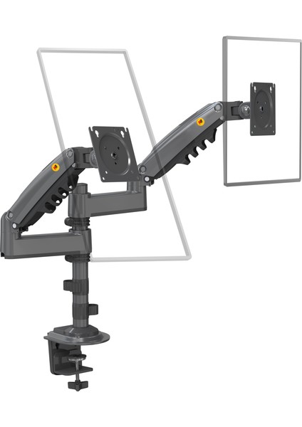 Nb H180 Çift Kol Amortisörlü Profosyonel Monitör Standı