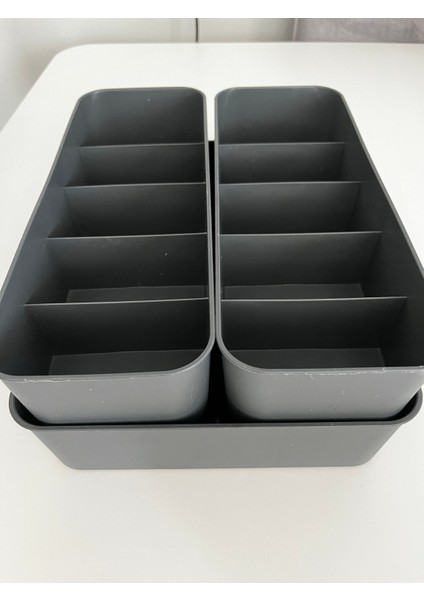 3 Parça Çekmece Içi Düzenleyici Organizer Set 1 Adet 15 Bölmeli Çekmece İçi Düzenleyici, 2 Adet 5 Bölmeli Çekmece İçi Düzenleyici fırsatları