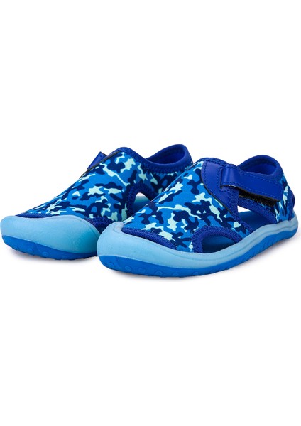 Aqua Erkek/kız Çocuk Sandalet Panduf Ayakkabı 2001 Camouflage Lacivert