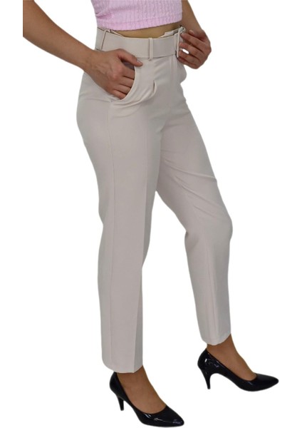 Kadın Büyük Beden Kemerli Pantolon BGL-ST03691
