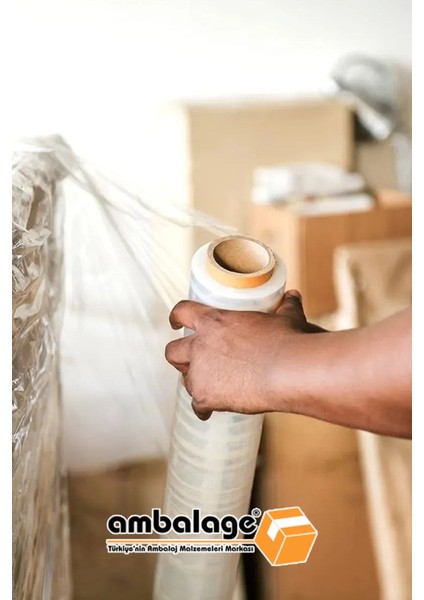 50 Metre Eşya Mobilya Sarma Koruma Ambalaj Streci Taşıma Taşınma Koli Streci Streç Net 50 Metre