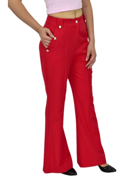 Kadın Ispanyol Paça Pantolon BGL-ST03692 modelleri