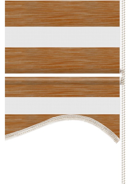 Soft Bamboo Kahverengi Kırçıllı Zebra Perde ( Etek Dilimli ) fırsatları