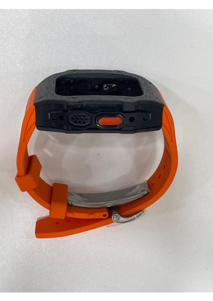 Apple Watch Uyumlu Ultra ve Ultra 2 Gerçek Karbon Kasa ve Kordon Seti
