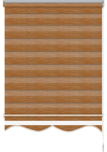 Soft Bamboo Kahverengi Kırçıllı Zebra Perde ( Etek Dilimli ) fiyatları